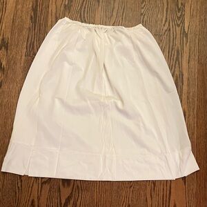 Classic Vintage-Style White Women's Half Slip or Underskirt